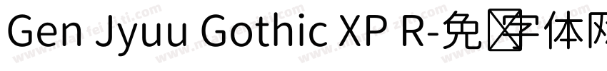 Gen Jyuu Gothic XP R字体转换